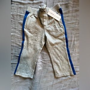 Janie And Jack Sport Knit Sweatpants Pants Size 18-24 Months Gray & Blue New